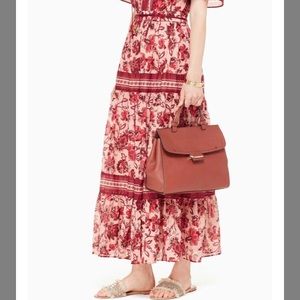 Kate Spade Alpine Drive Jenn Brown Leather Satchel